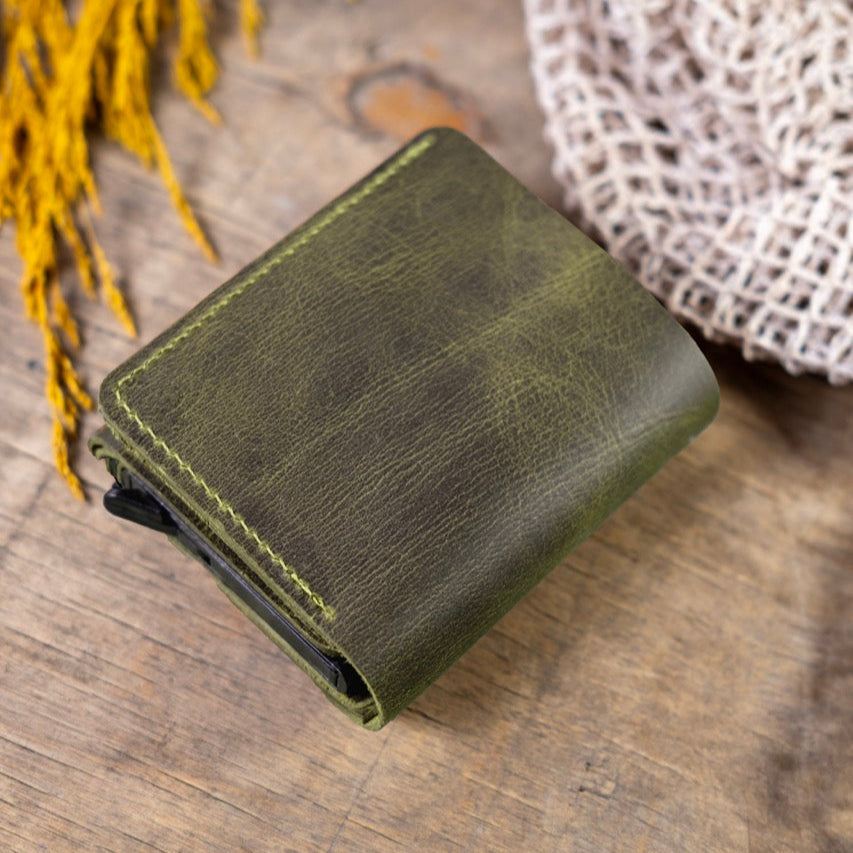 Hakiki Deri Frisco Mekanizmalı Cüzdan