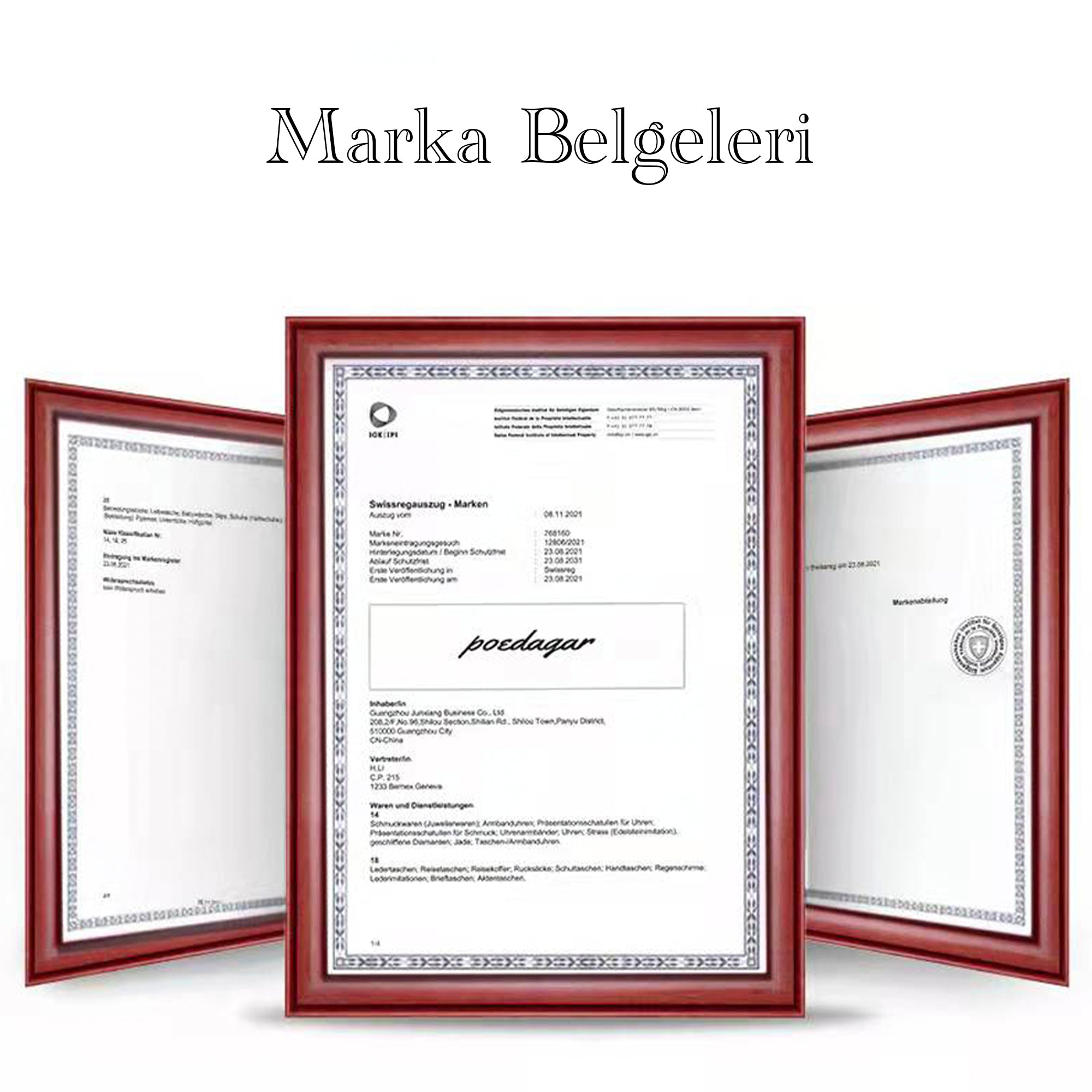 İsviçre Stili Poedagar Genève Elite Markası | Deri Kayışlı Lüks Erkek Kol Saati