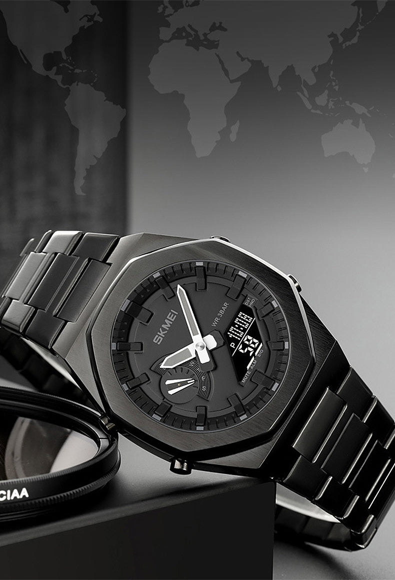 Skmei Premium ChronoLED | Lüks Su Geçirmez Erkek Kol Saati