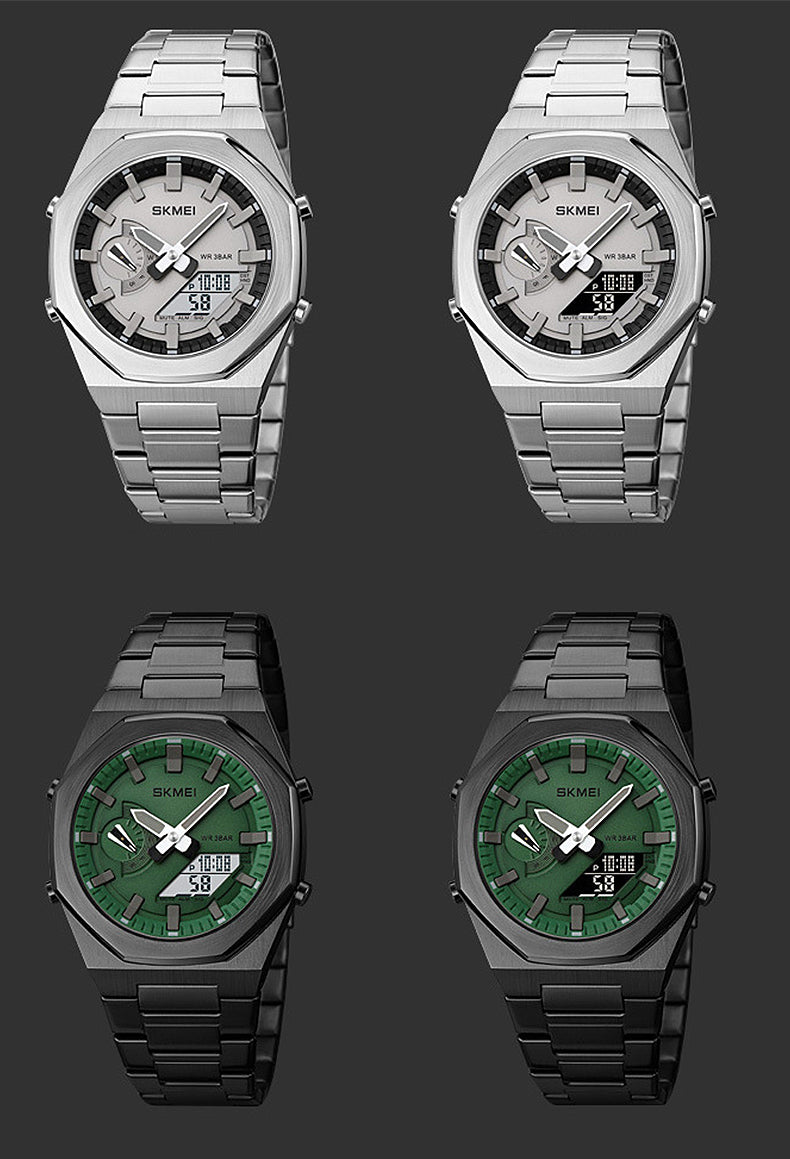 Skmei Premium ChronoLED | Lüks Su Geçirmez Erkek Kol Saati