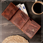 Hakiki Deri Frisco Mekanizmalı Cüzdan