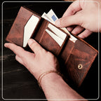 Hakiki Deri Frisco Mekanizmalı Cüzdan