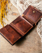 Hakiki Deri Frisco Mekanizmalı Cüzdan