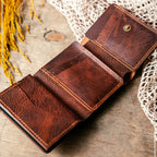 Hakiki Deri Frisco Mekanizmalı Cüzdan