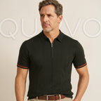 Q-Lux Polo | 2025 Yazlık Yün Örme Erkek Polo Tişört