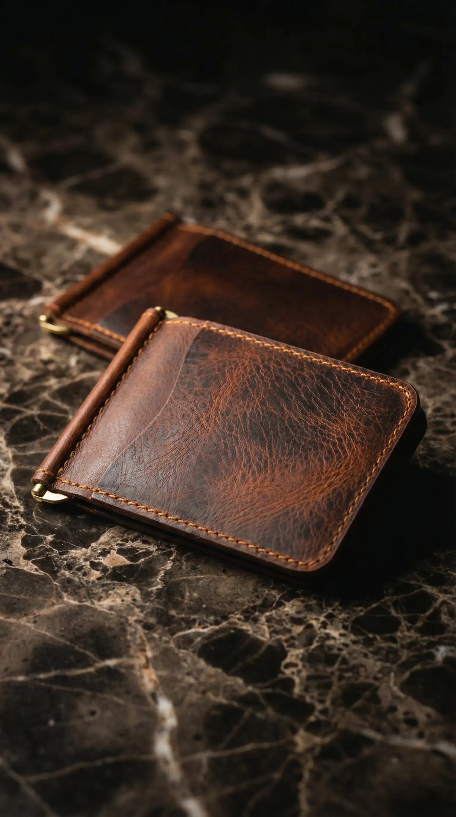 YAVER® Mandallı Hakiki Deri Cüzdan