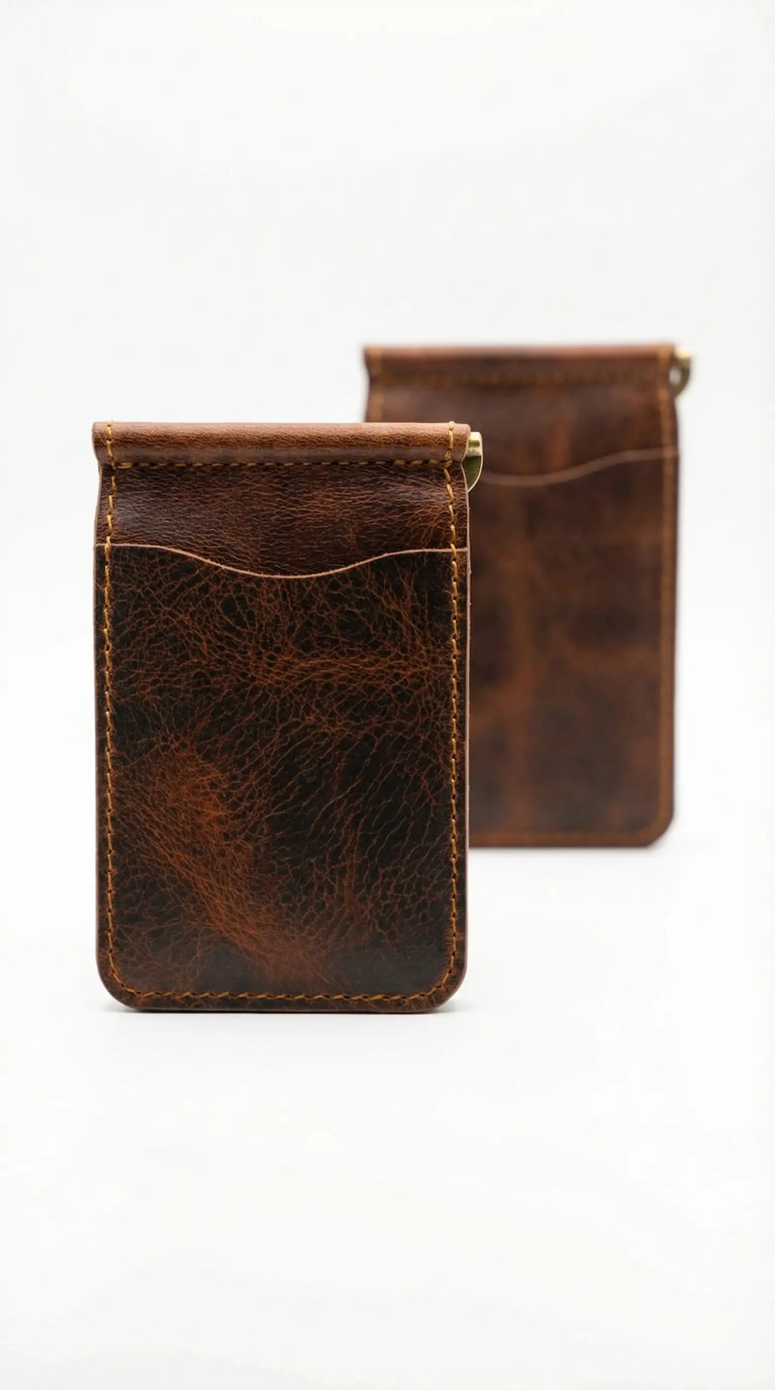 YAVER® Mandallı Hakiki Deri Cüzdan