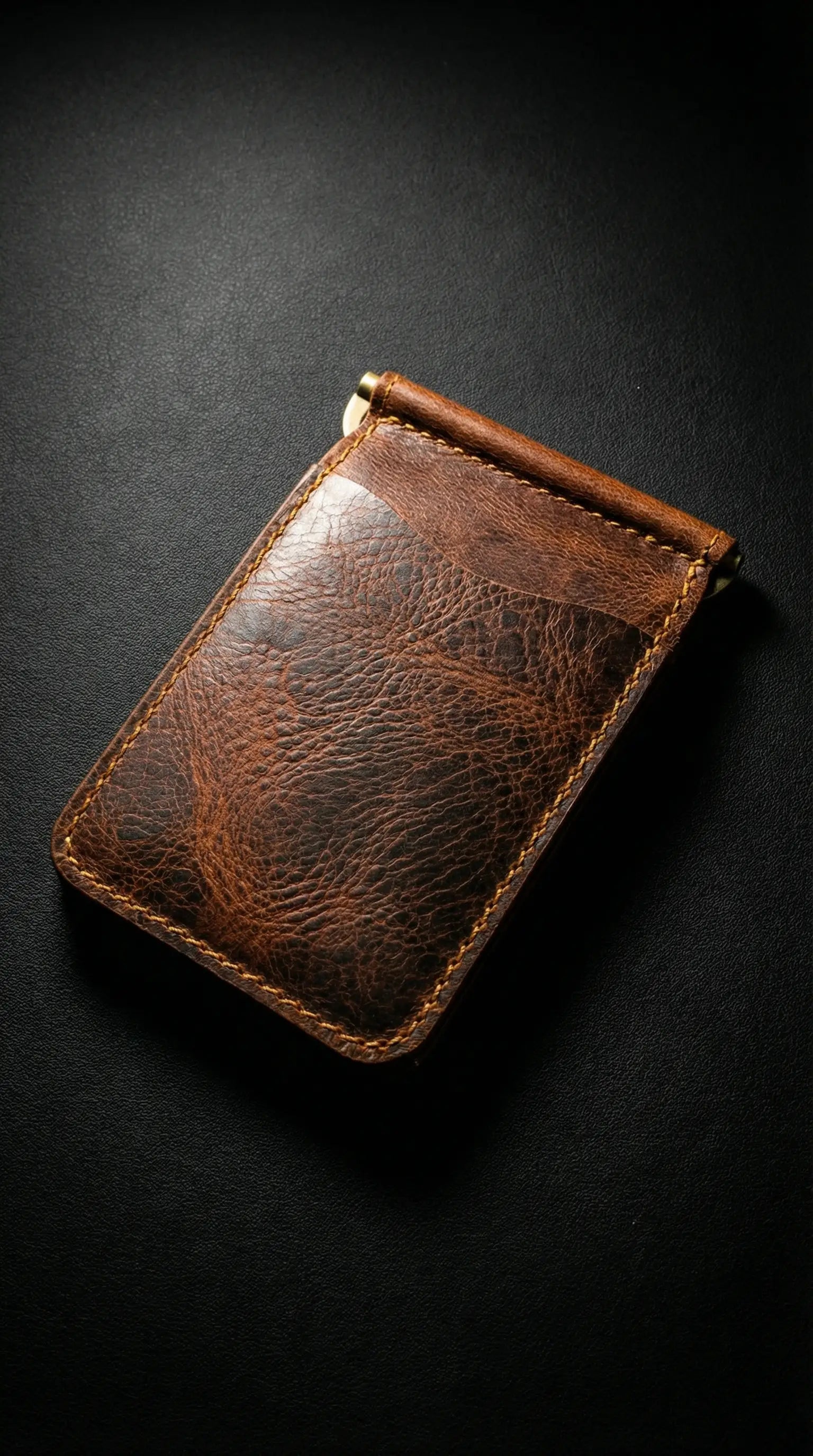 YAVER® Mandallı Hakiki Deri Cüzdan