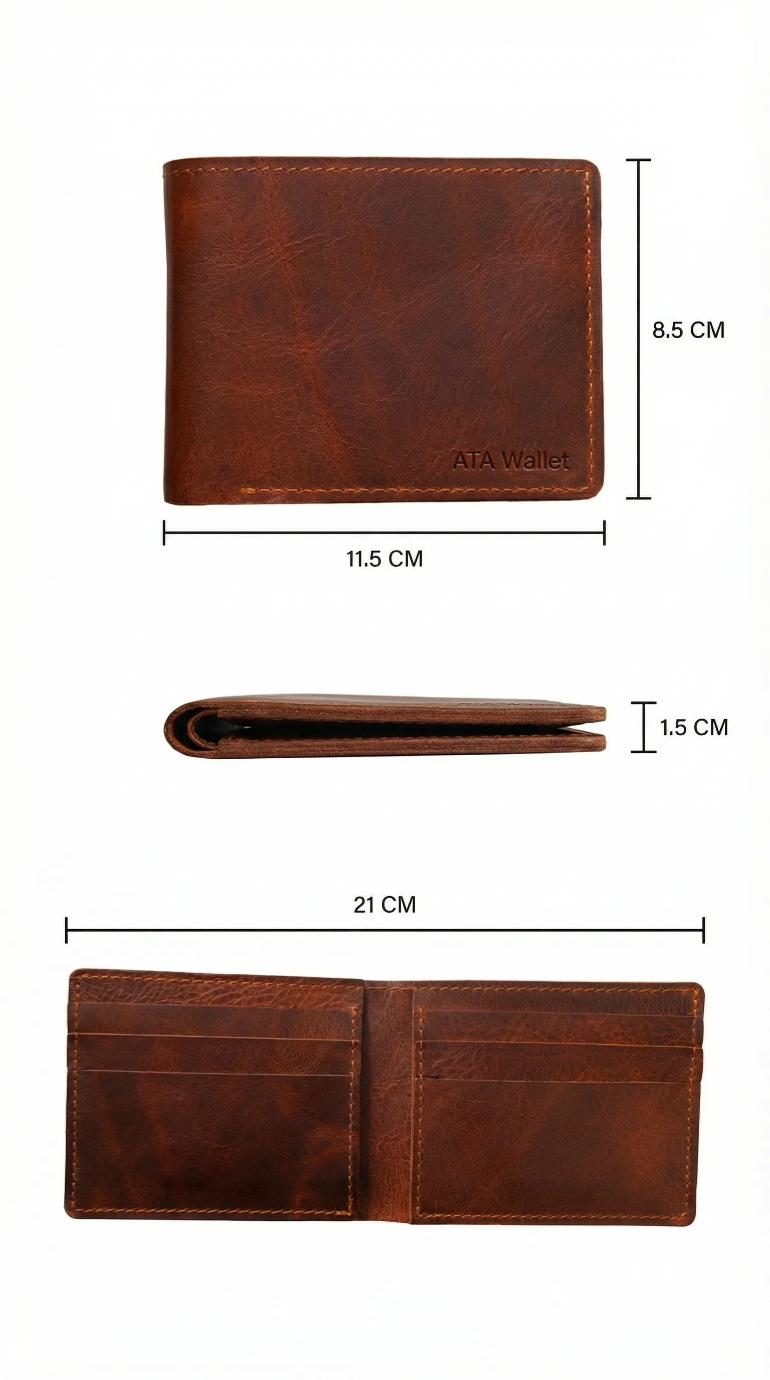 ATA® Cüzdan El Yapımı Klasik Model