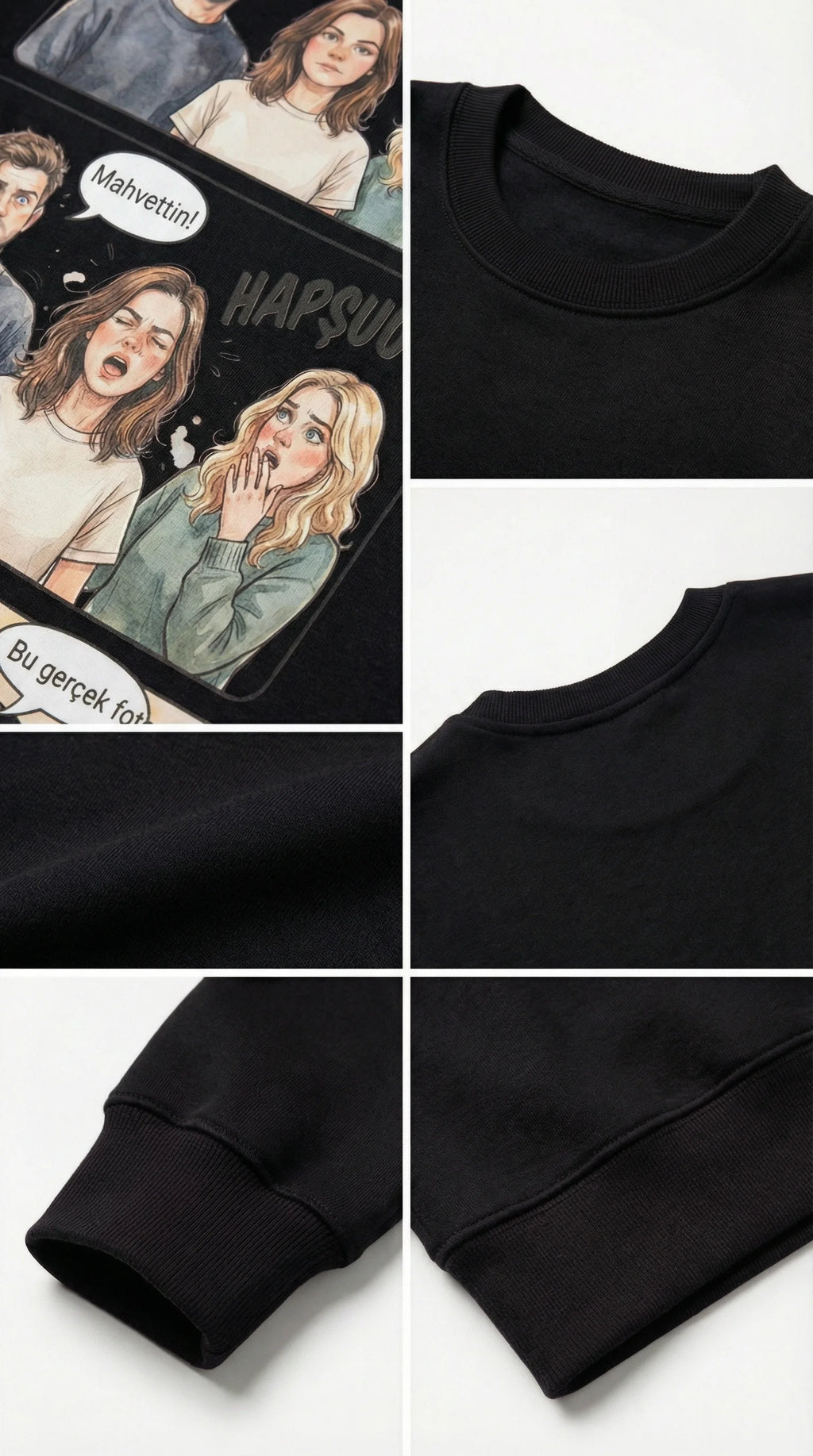 Kişiye Özel Karikatür Hikâye Sweatshirt’ü, Çiftler İçin Özel Bir Anı Hediyesi