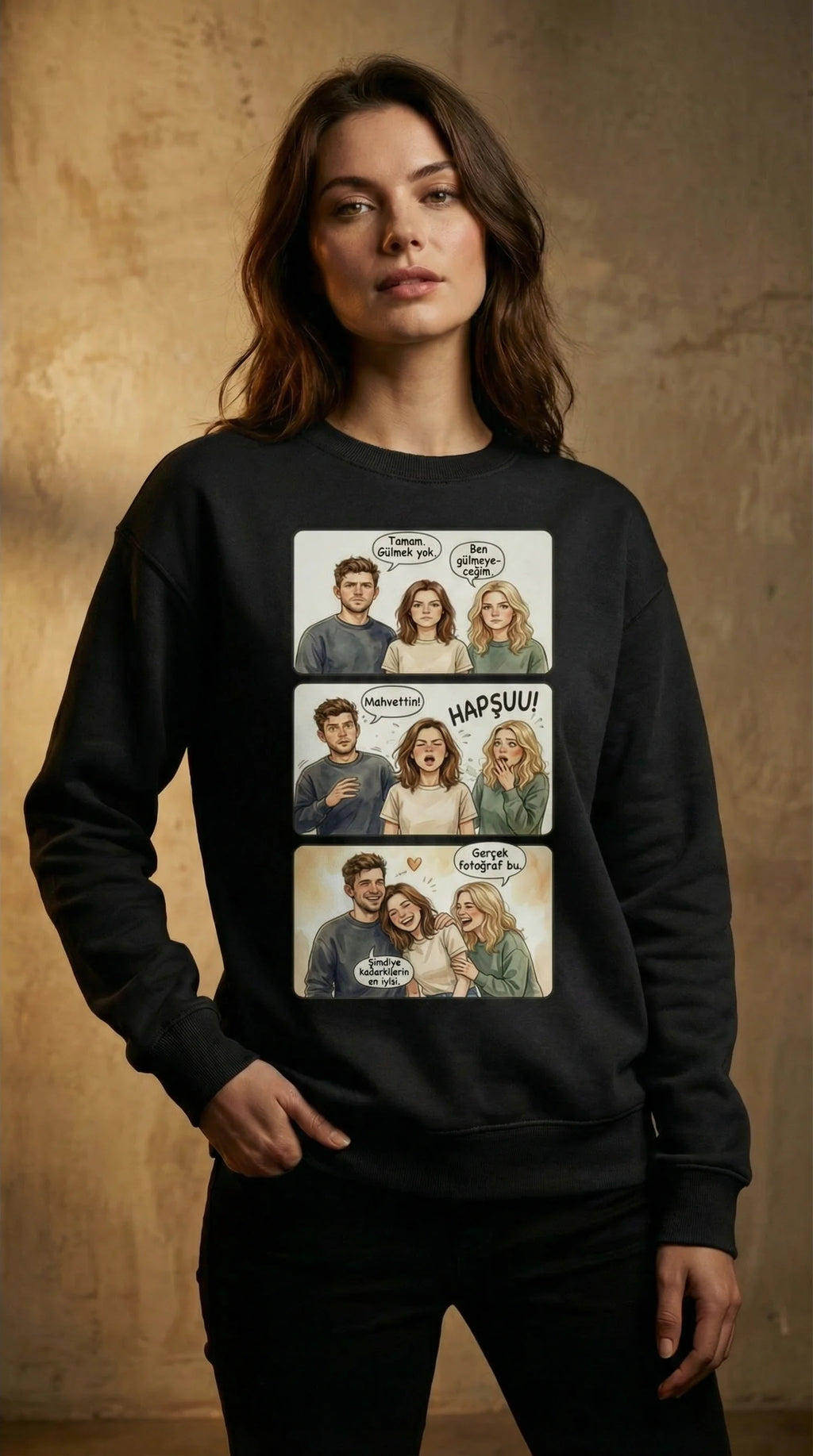 Kişiye Özel Karikatür Hikâye Sweatshirt’ü, Çiftler İçin Özel Bir Anı Hediyesi