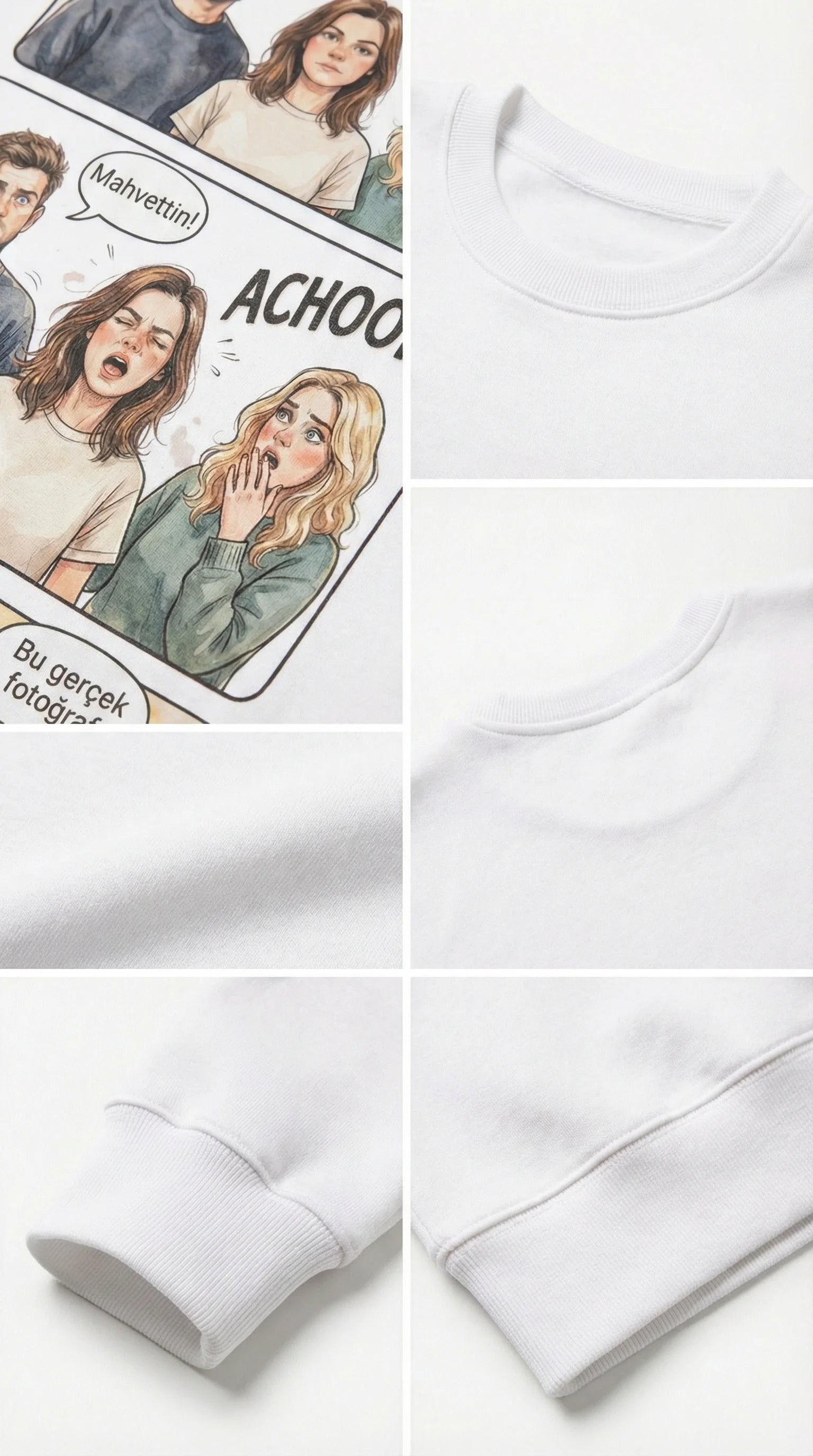 Kişiye Özel Karikatür Hikâye Sweatshirt’ü, Çiftler İçin Özel Bir Anı Hediyesi