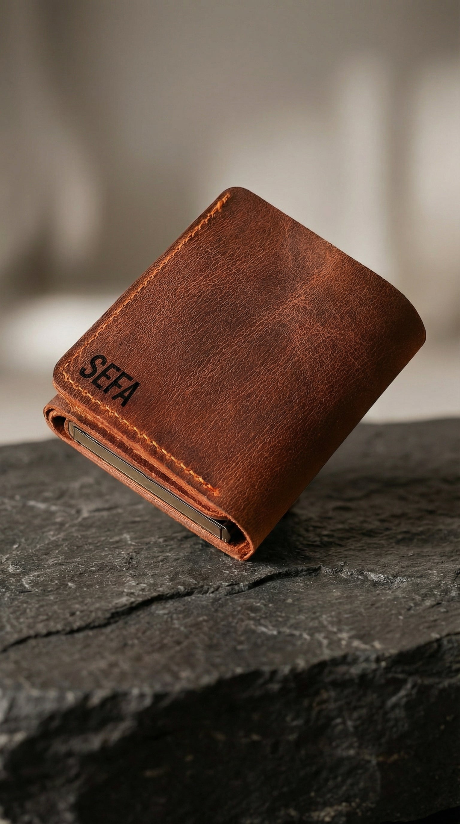 Hakiki Deri Frisco Mekanizmalı Cüzdan