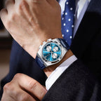 İsviçre Stili Poedagar Genève Elite Markası | Deri Kayışlı Lüks Erkek Kol Saati