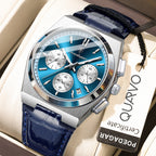 İsviçre Stili Poedagar Genève Elite Markası | Deri Kayışlı Lüks Erkek Kol Saati