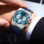 İsviçre Stili Poedagar Genève Elite Markası | Deri Kayışlı Lüks Erkek Kol Saati